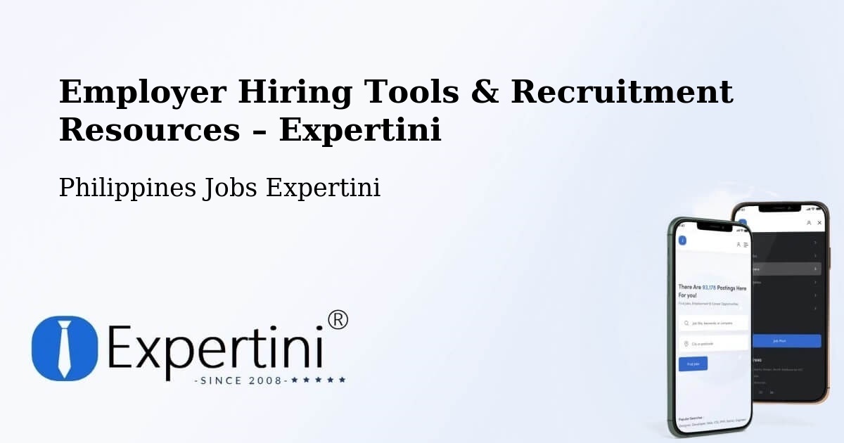 Employer Hiring Tools & Recruitment Resources – Dodan - Dodan, Philippines Jobs Expertini