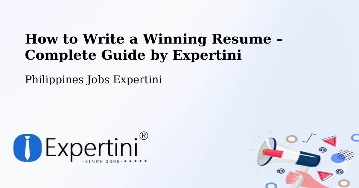Resume Writing Guide for Job Seekers – Dodan - Dodan, Philippines Jobs Expertini